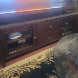 brown color television table 