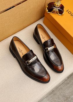 LV Men’s Leather Shoes With Box 2026 New