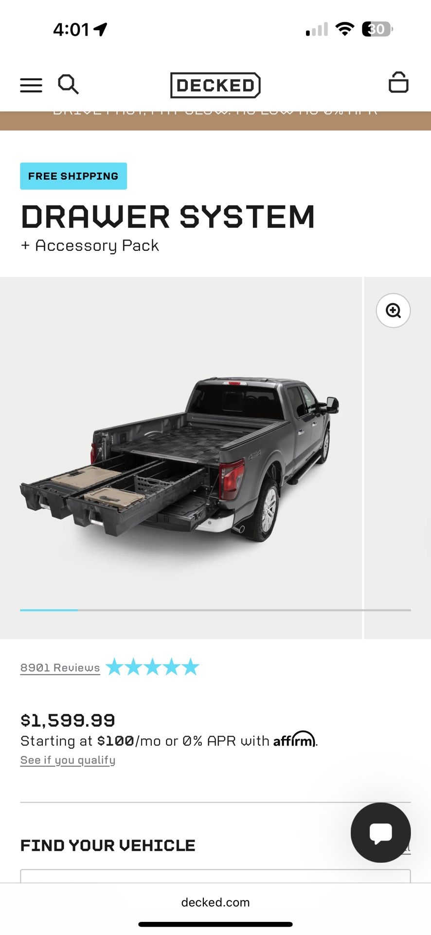 Decked Drawer System For 6ft Bed