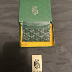 Goyard Cardholder Wallet Green