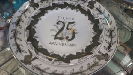 Dessert Plate for 25th anniversary