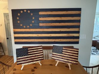 Handmade Wood Flags