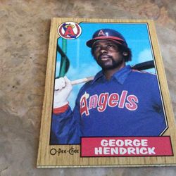 1987 O Pee Chee Card 248 George Hendrick