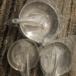 Chefmate Stainless Steel Skillets Set