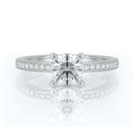 Authentic Diamond 14k Gold Wedding Ring