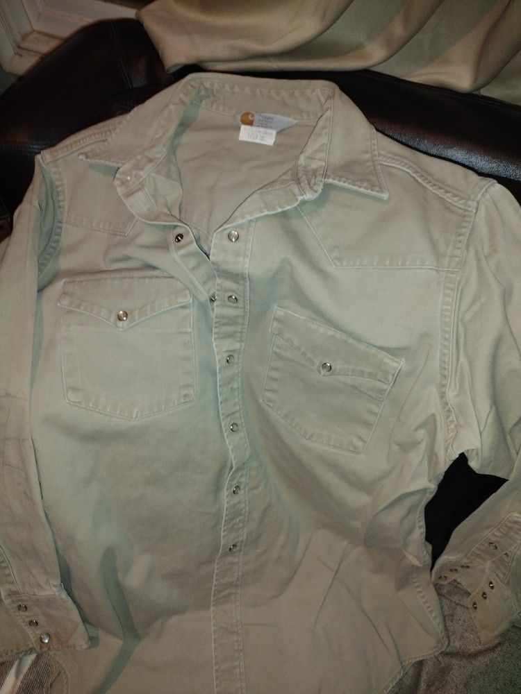 Carhartt Pipeliners /Welder Workwear Western Work shirt.