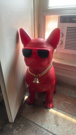 Red French Bulldog Bluetooth Speaker