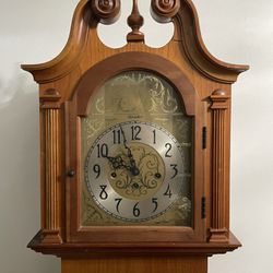 6ft Herschede Grandmother Clock 8 Day Newton Vintage Antique 