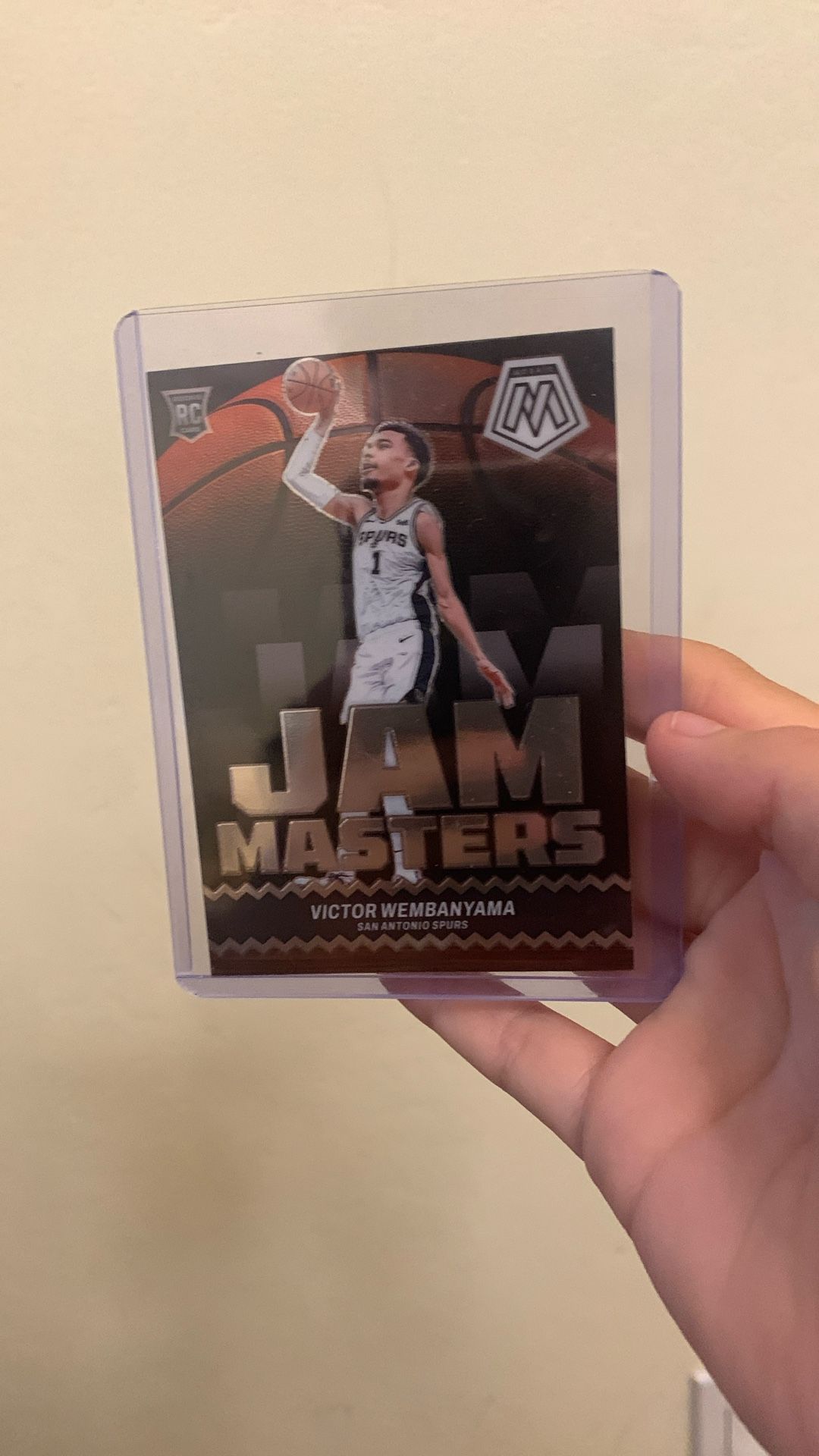 Victor Wembanyama Jam Masters Rookie Card San Antonio Spurs 2023 To 2024 Panini Mosaic Basketball Card Brand New Out Of The Box Still In Sleeve No Scr