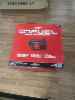 Brand New Milwaukee M18 Air Compressor With 2 gallon tank 