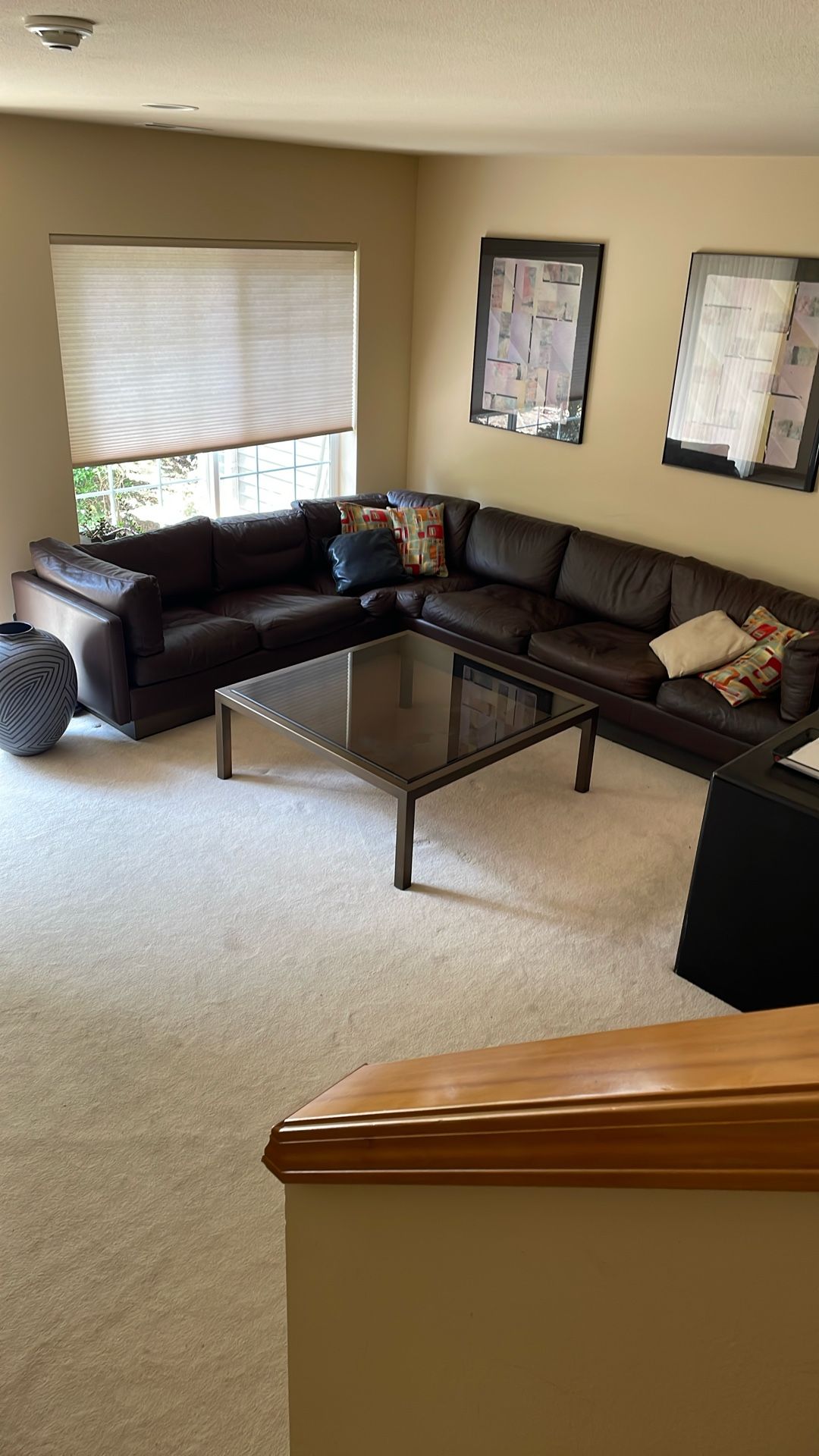 Dark Brown Sectional Sofa