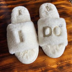 Dearforms “ I Do “ Bride  Slippers