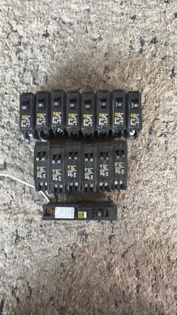 15 Square D Breakers new see descript