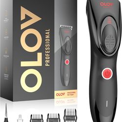 OLOV PROFESSIONAL Hair Clippers for Men, Cordless Hair Clipper Kit, Adjustable 4 Length Setting, 2-Speed Settings,