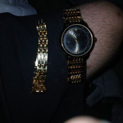 Jones New York Gold Plated Stainless Steel Watch And Bracelet Set