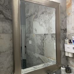 Allen +  Roth 43 inch by 31 inch Mirror framed