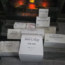 10 BRAND NEW RETIRED DEPT 56 SNOW VILLAGE ACCESORIES 19 Pieces In Total BNIB NEVER USED OR DISPLAYED 