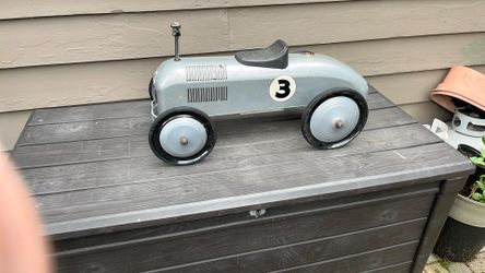 Antique race car toddlers push toy