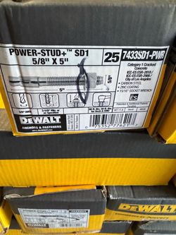 5/8 concrete anchors DeWalt