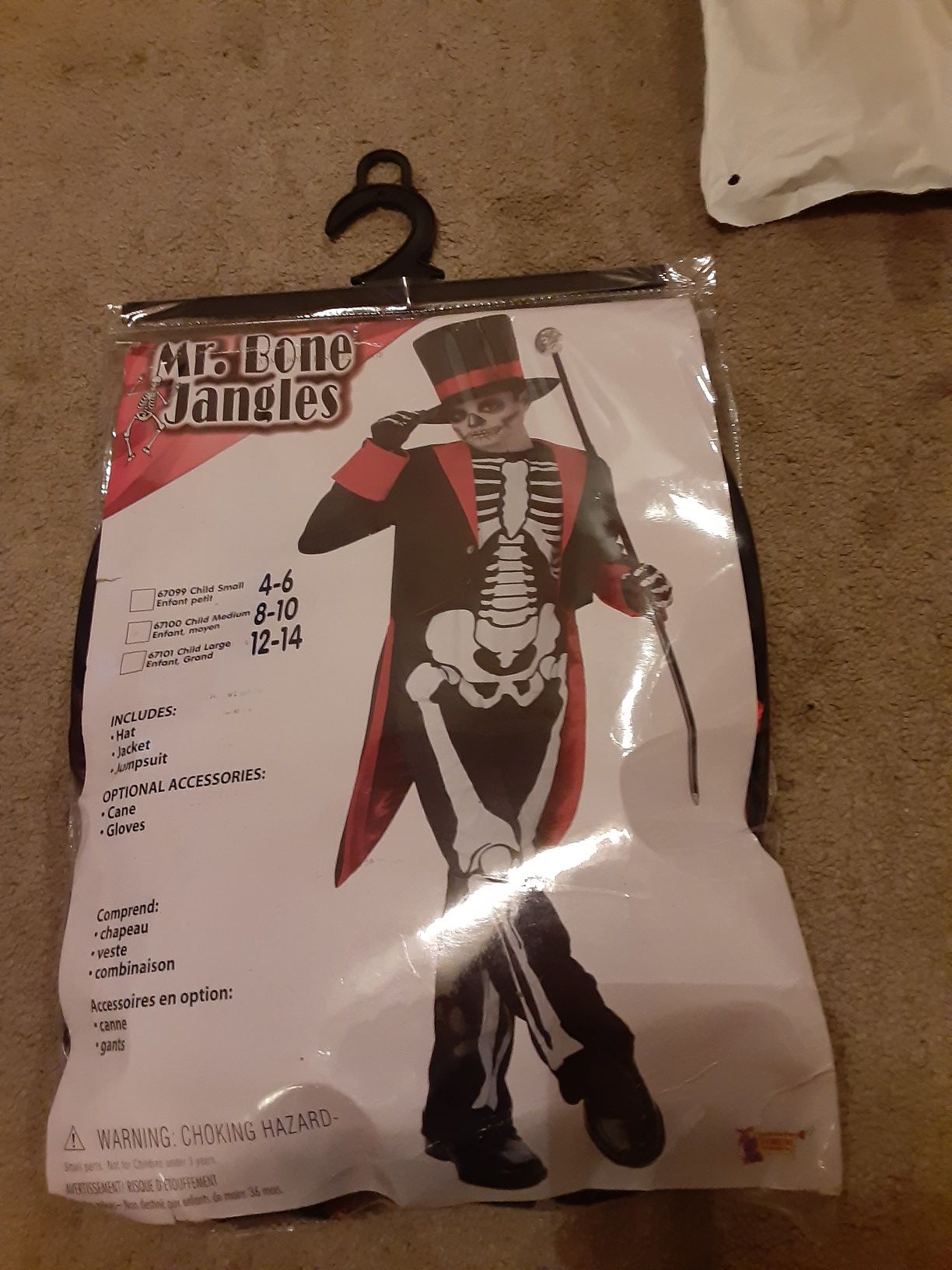 Boys Mr.Bone Jangles costume