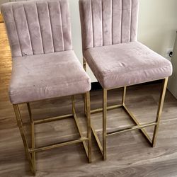 Bar stools chairs pink