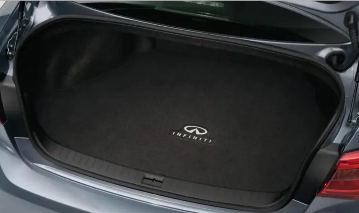 NEW INFINITI Carpeted Trunk Mat Black With INFINITI Logo Part Number: 999E3-J2002 NEW