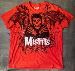 Misfits Band Graphic T-Shirt Red