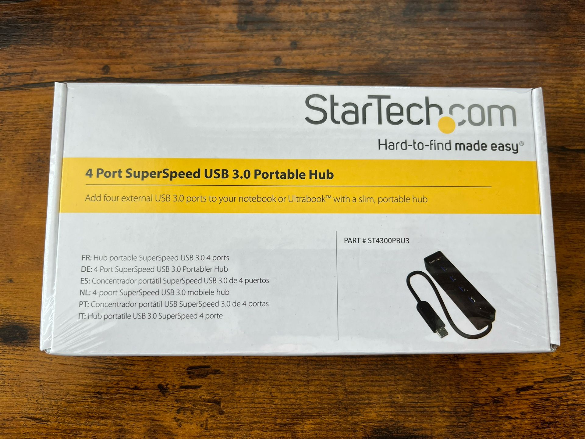 Docking Station- 4 Port Portable SuperSpeed USB 3.0 Hub