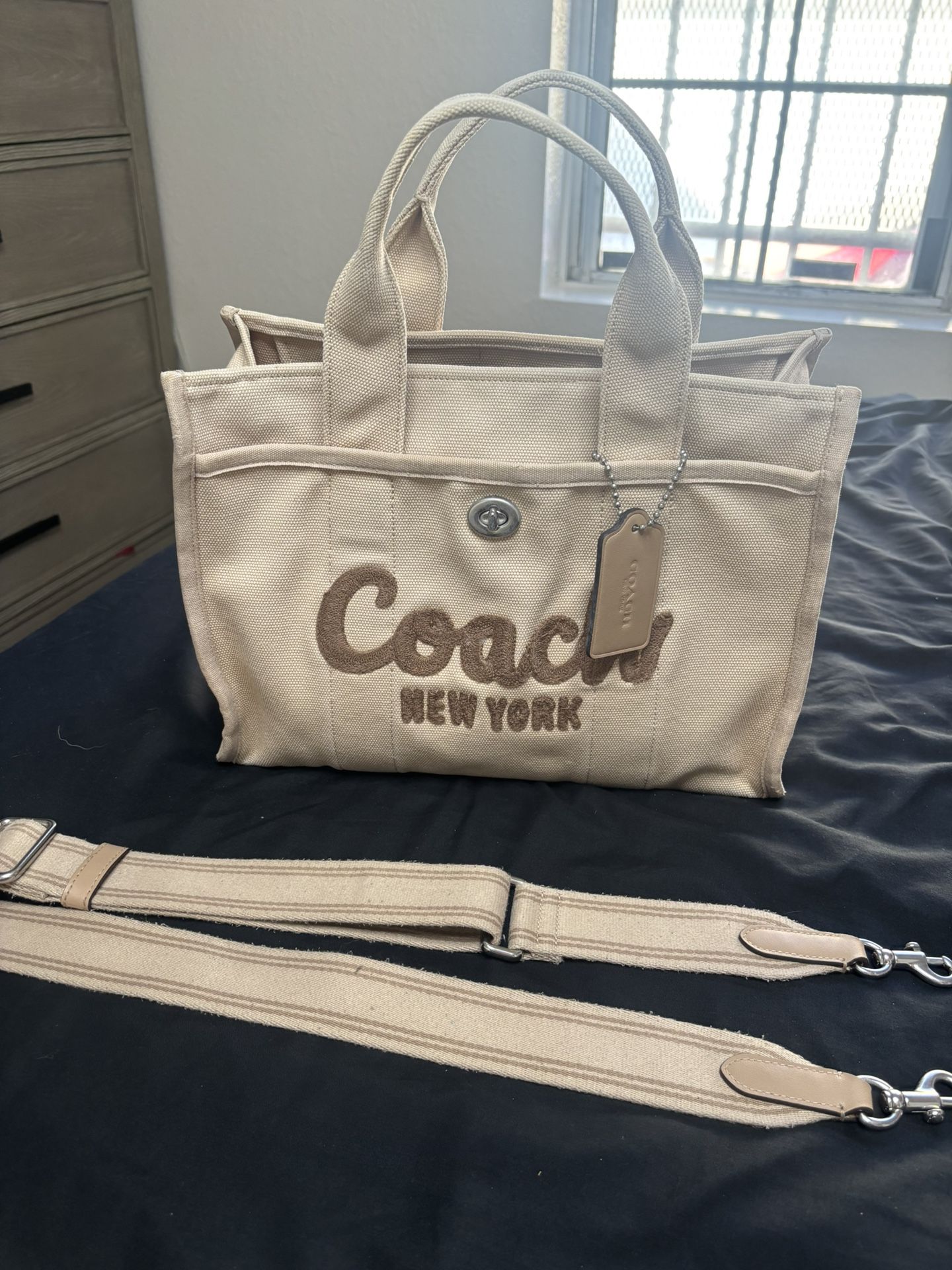 COACH Medium Canvas Tote Bag