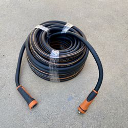 Giraffe Tools Garden Hose 100ft x 5/8", Water Hose Heavy Duty, Flexible, Lightweight Hybrid Hose with Swivel Handle, Male to Female Fittings, Burst 60
