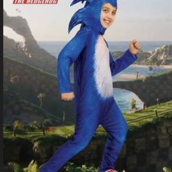 Sonic Costume 7-8 New No Shoes 