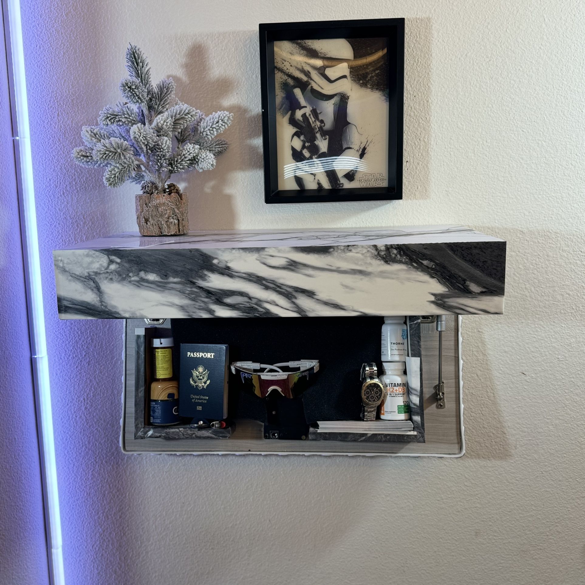 Organization storage - hidden Storage Furniture - Gun Safe - Modern - handmade