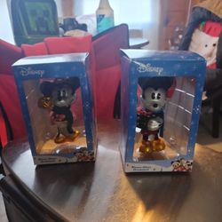 Vintage Micky And Minnie Ornaments 