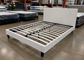 Bed frame white full size new