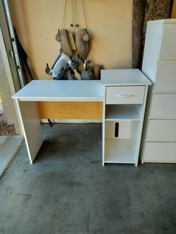Desk..All White..42 Inches.. Great Shape