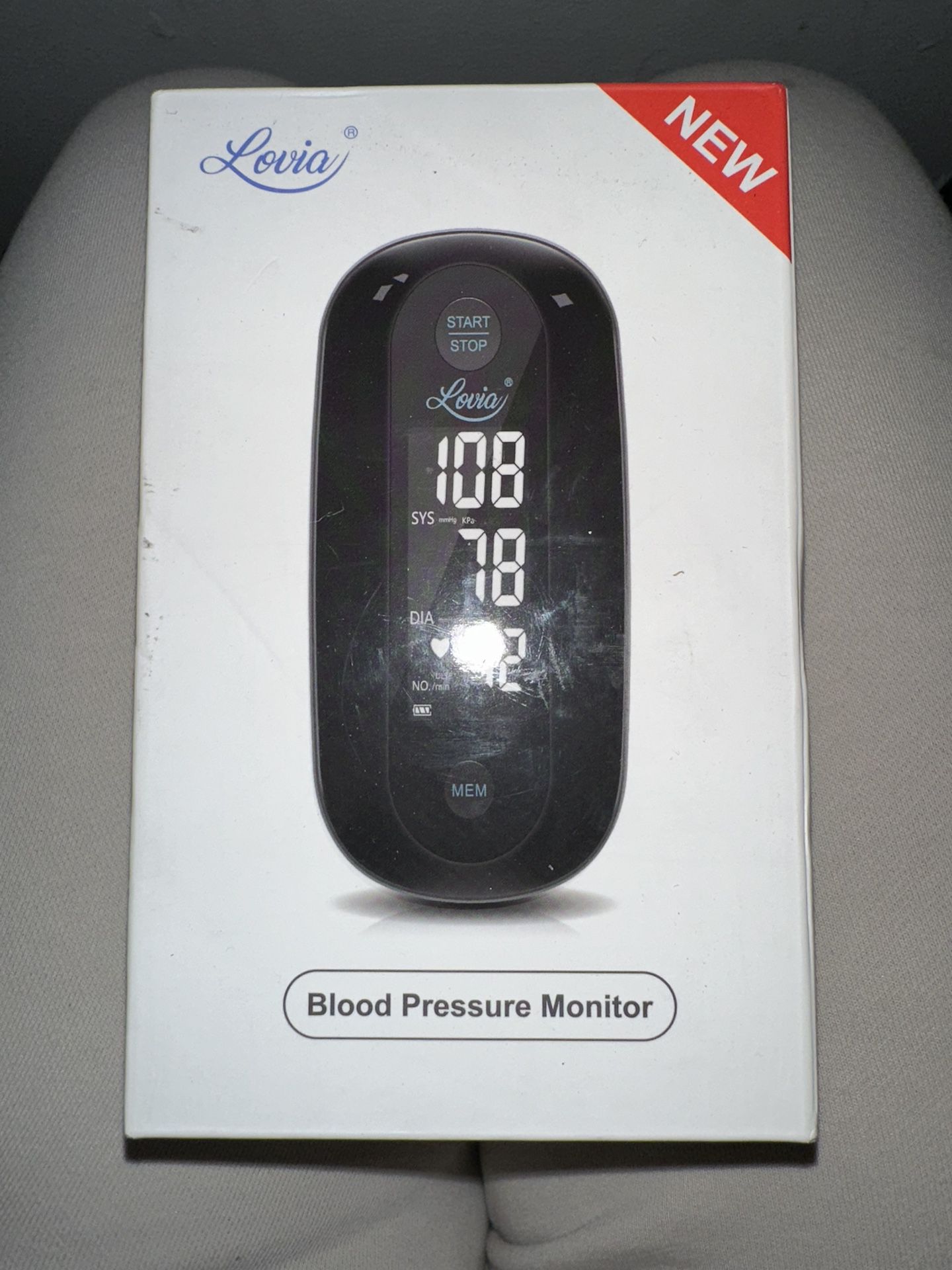 Lovia Blood Pressure Monitor Upper Arm with One Piece Design