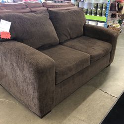 Brown Loveseat Sofa Couch 67” Wide