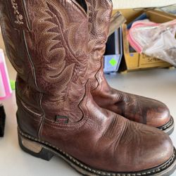 Tony Lama Boots - TW1009 - Western Boot, 8, B, Men's, Brown, Steel Toe Type, 1 PR