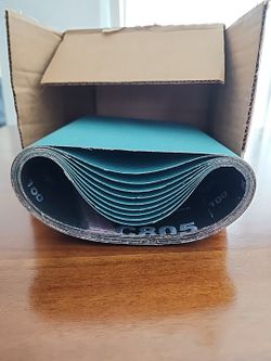 8x19 Floor Sander Ez-8 100grit Sanbelt -lot Of 10