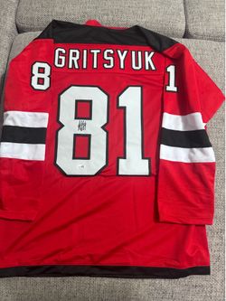 ARSENI GRITSYUK Signed Autographed Custom Jersey - JSA Coa - New Jersey Devils