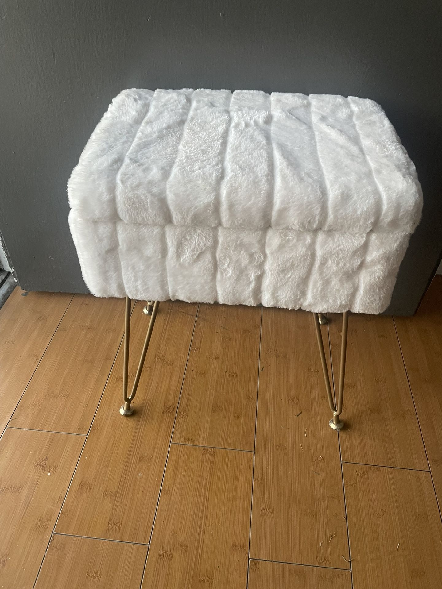 Faux Storage Vanity Chair $15