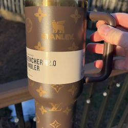 Brown Louis Vuitton Stanley tumbler