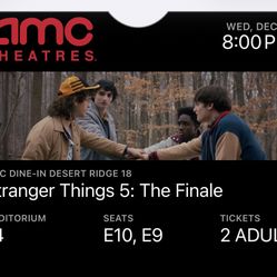 Stranger things tickets 