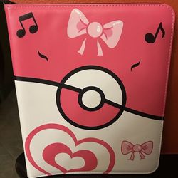 New Pokémon Pink 9 pocket Card Binder -