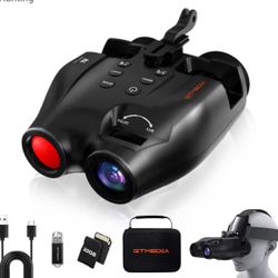 Night Vision Binoculars,Night Vision Goggles,Infrared Night Vision,HD Display Screen,Photo and Video Storage on 32GB TF Card,Head Mounted Hunting Bino