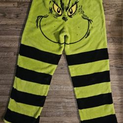DR. SEUSS THE GRINCH SOFT WARM ADULT MEDIUM SIZE PAJAMA PANTS