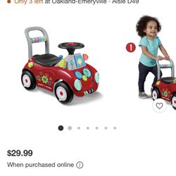 Radio Flyer Car Ride On For Toddlers