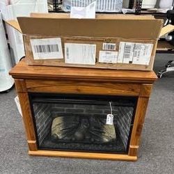 New 28" Freestanding Electric Fireplace w/ Mantel Freestanding Fireplaces w/ Realistic Flame & Logs