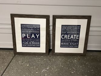 Large Picture Frame (glass)  2pcs