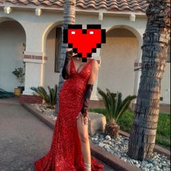 Red Prom Dress Jovani 